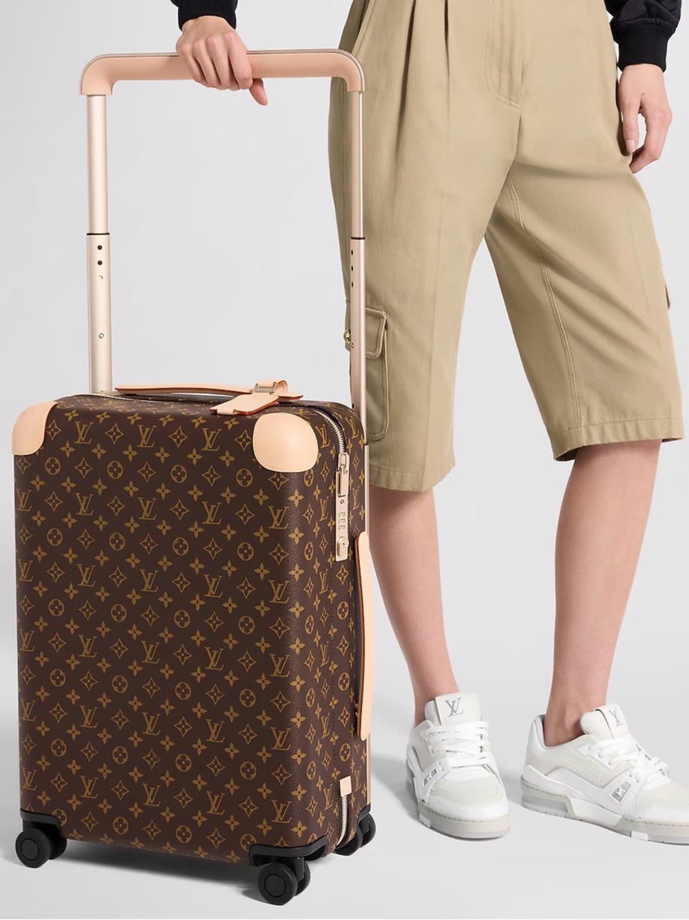 Louis Vuitton Monogram Horizon 55 Rolling Carry-On in Brown and Tan